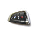 Smartkey 4-Tasten Schlüssel-Gehäuse für BMW X5 F15 X6 F16 G chrom/schwarz